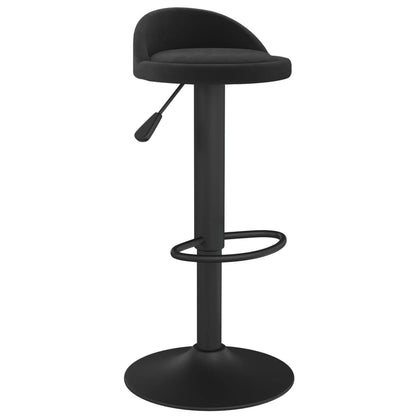 Bar Stools 2 pcs Black Velvet