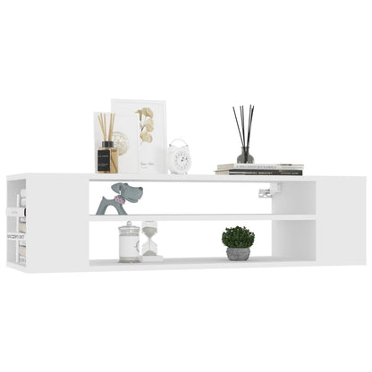 Hanging TV Cabinet White 100x30x26.5 cm Engineered Wood