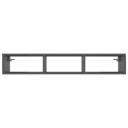 Wall Shelf Grey 102x30x17 cm Engineered Wood