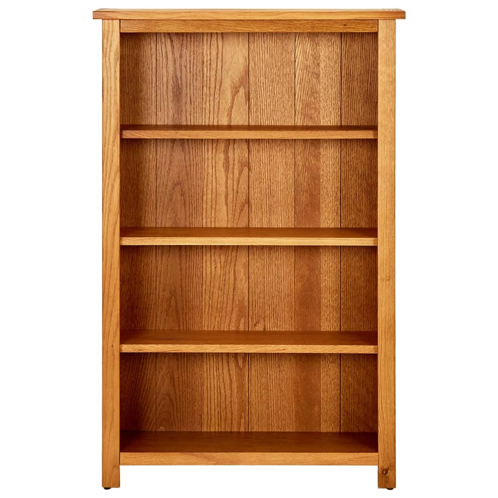 4-Tier Bookcase 70x22x110 cm Solid Oak Wood