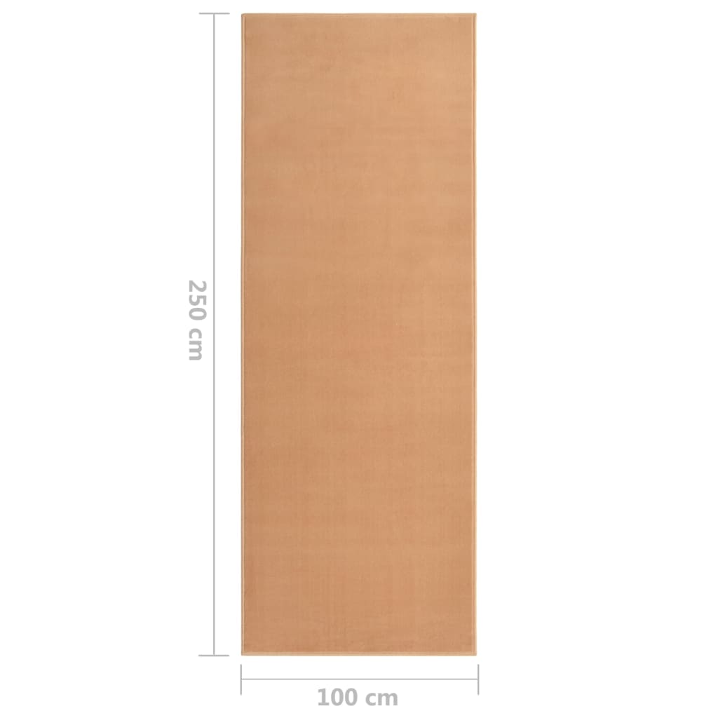 Runner Rug BCF Beige 100x250 cm