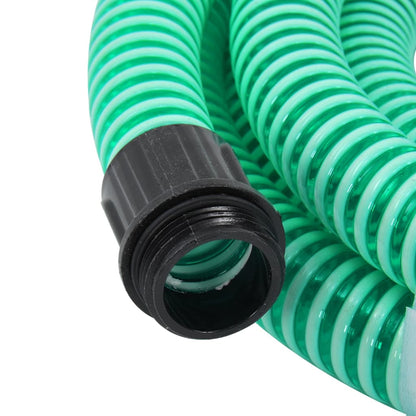 Suction Hose with Brass Connectors Green 1.1" 4 m PVC