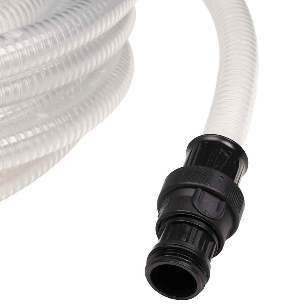 Suction Hose with PVC Connectors Transparent 1 10 m PVC