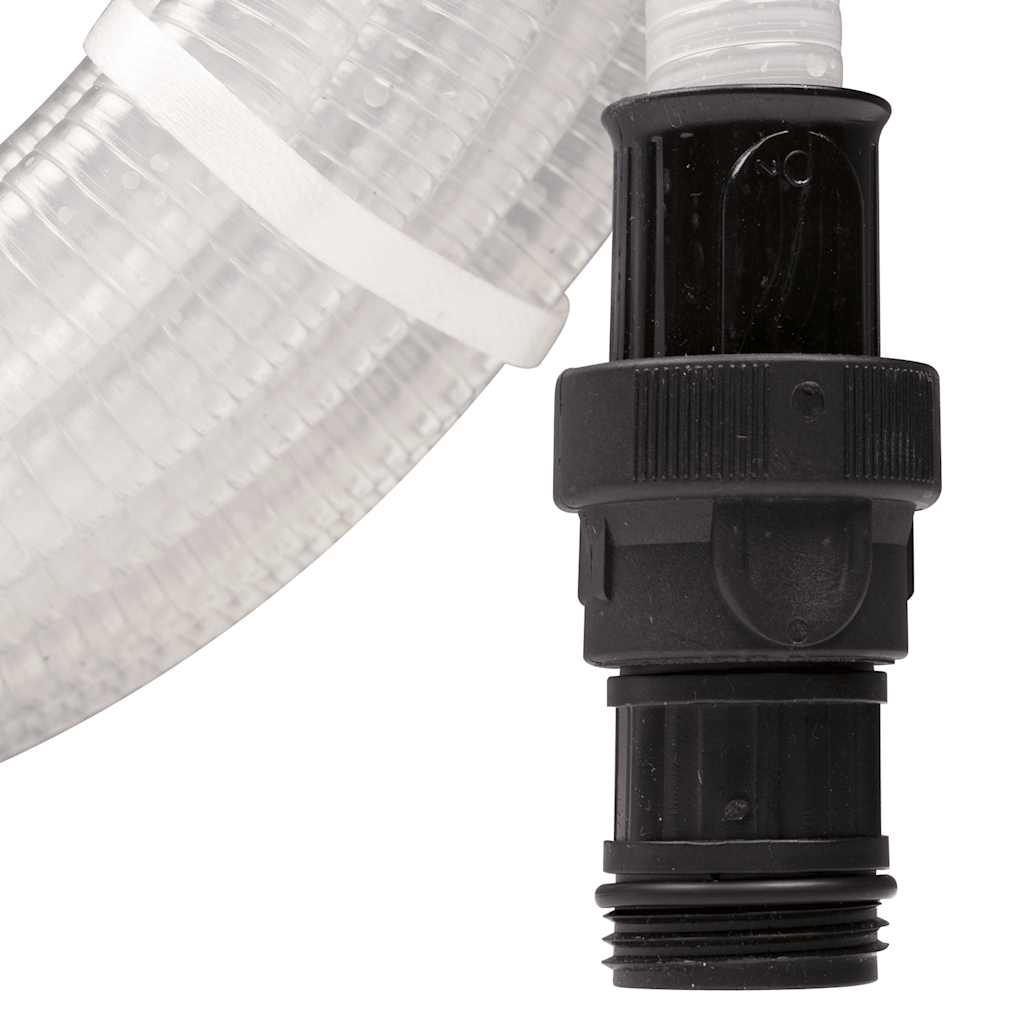 Suction Hose with PVC Connectors Transparent 1 10 m PVC