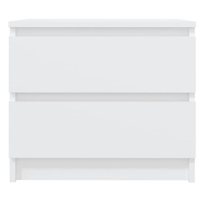 Bed Cabinets 2 pcs White 50x39x43.5 cm Engineered Wood