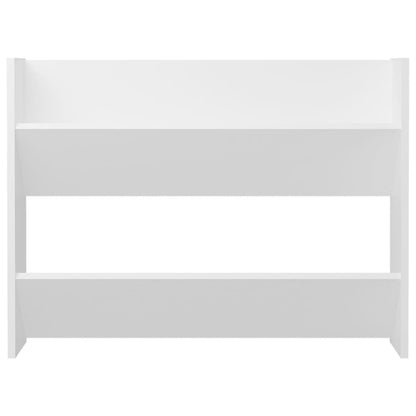 Wall Shoe Cabinet White 80x18x60 cm Engineered Wood