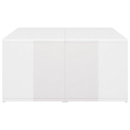 Coffee Tables 4 pcs High Gloss White 33x33x33 cm Engineered Wood