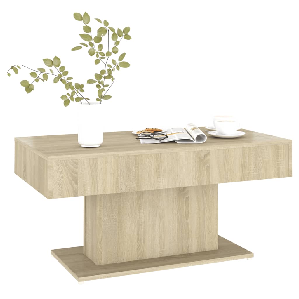 Coffee Table Sonoma Oak 96x50x45 cm Engineered Wood