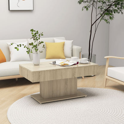 Coffee Table Sonoma Oak 96x50x45 cm Engineered Wood