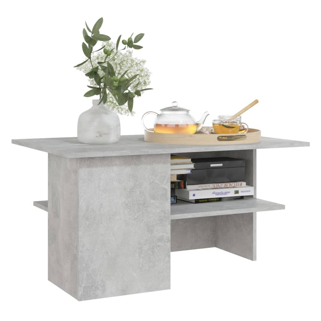 Coffee Table Concrete Grey 90x60x46.5 cm Engineered Wood