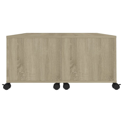 Coffee Table Sonoma Oak 75x75x38 cm Engineered Wood