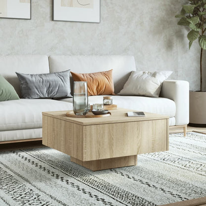 Coffee Table Sonoma Oak 60x60x31.5 cm Engineered Wood