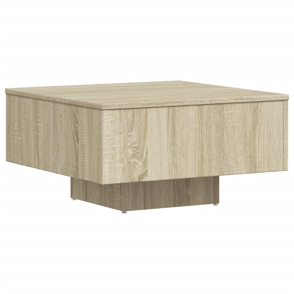 Coffee Table Sonoma Oak 60x60x31.5 cm Engineered Wood