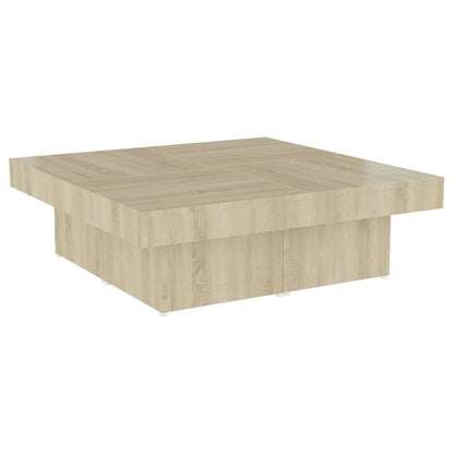 Coffee Table Sonoma Oak 90x90x28 cm Engineered Wood