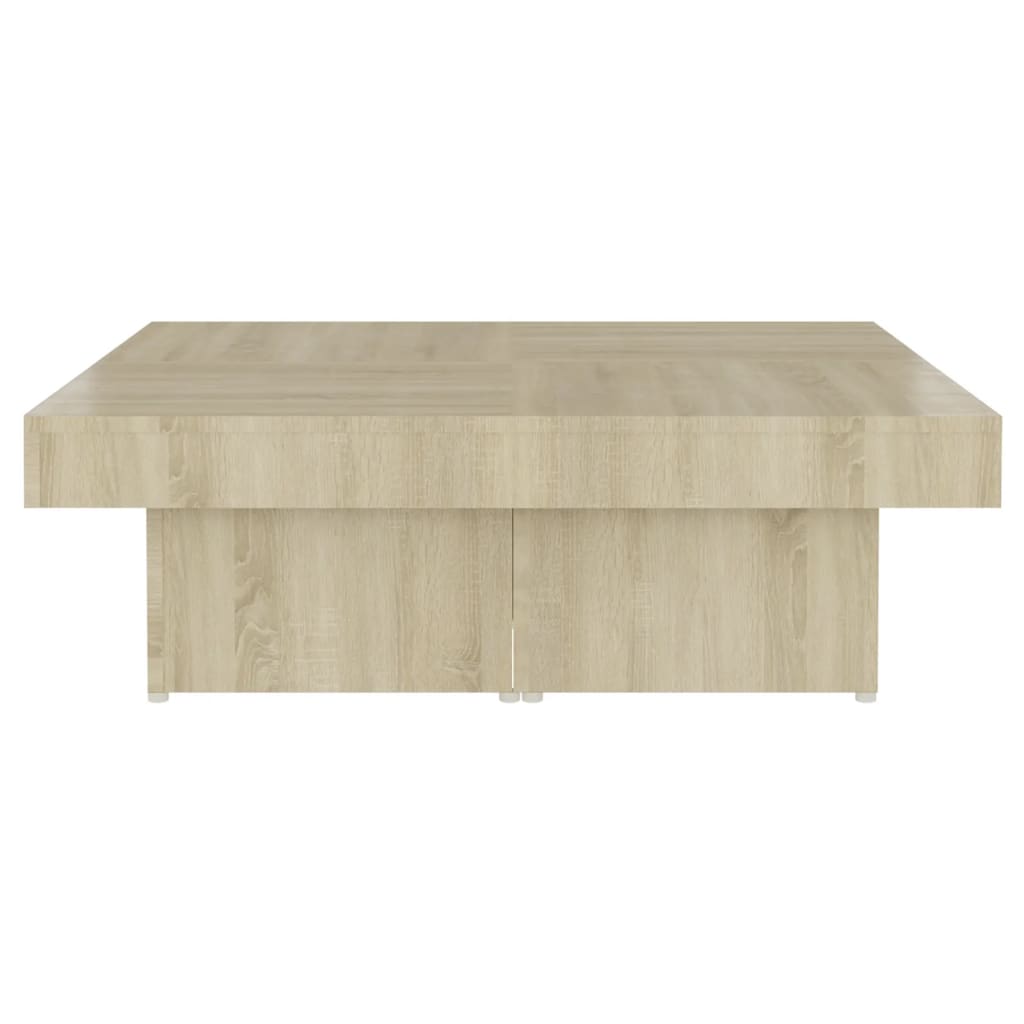 Coffee Table Sonoma Oak 90x90x28 cm Engineered Wood