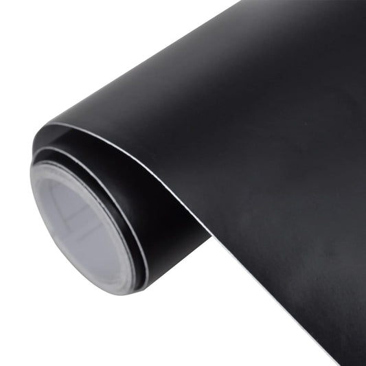 Car Films 2 pcs Matt Black 100x150 cm+50x150 cm