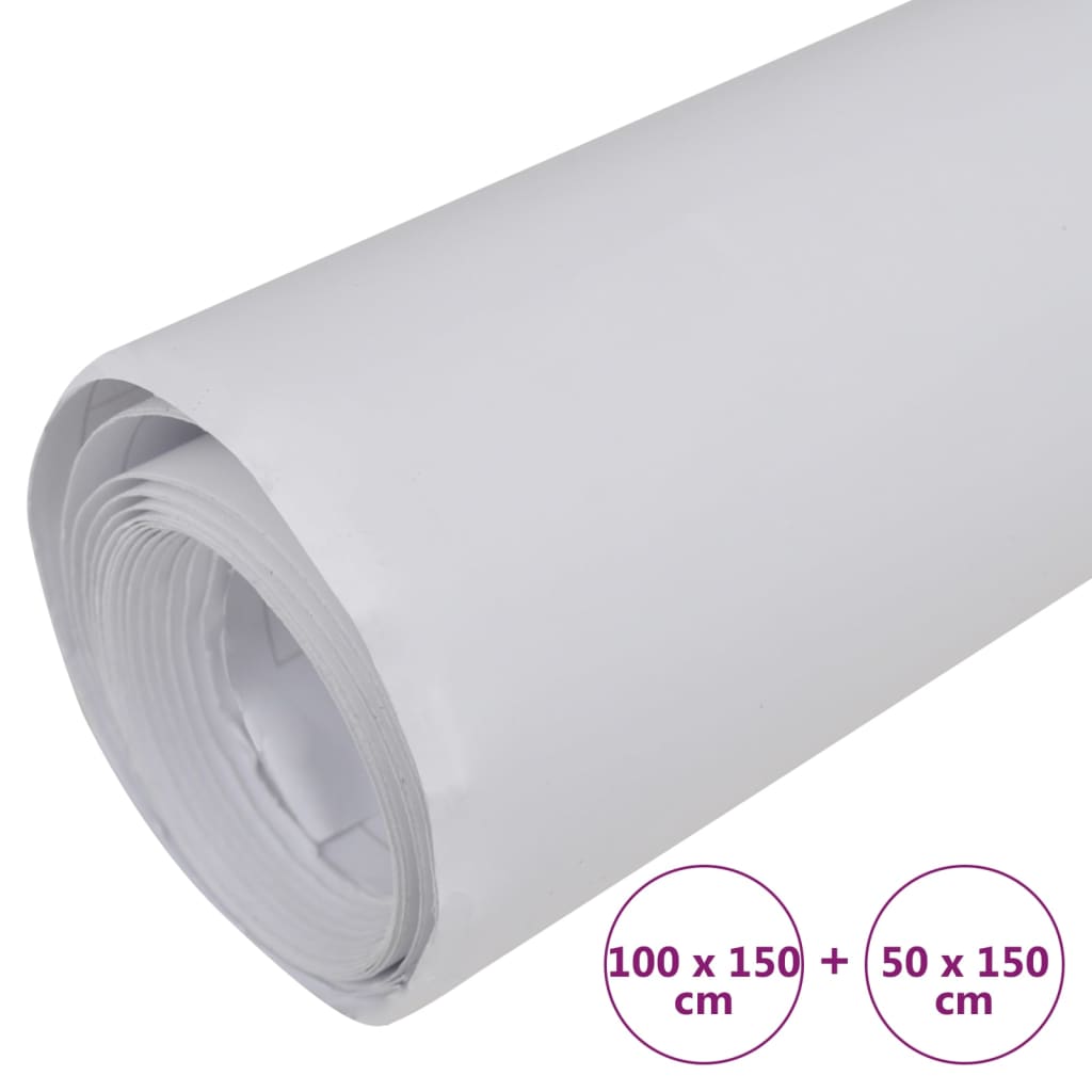 Car Films 2 pcs Matt White 100x150 cm+50x150 cm