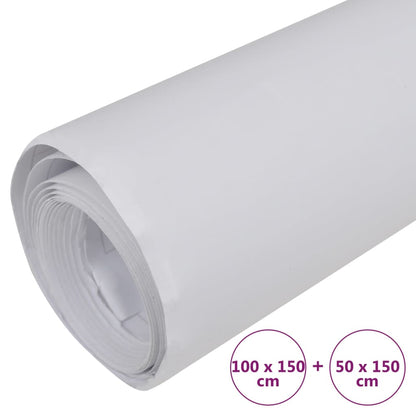 Car Films 2 pcs Matt White 100x150 cm+50x150 cm