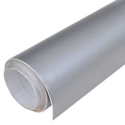 Car Films 2 pcs Matt Silver 100x150 cm+50x150 cm