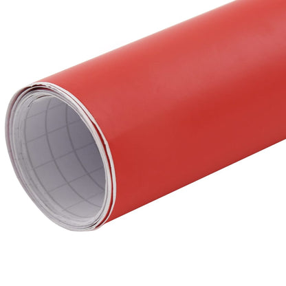 Car Films 2 pcs Matt Red 100x150 cm+50x150 cm