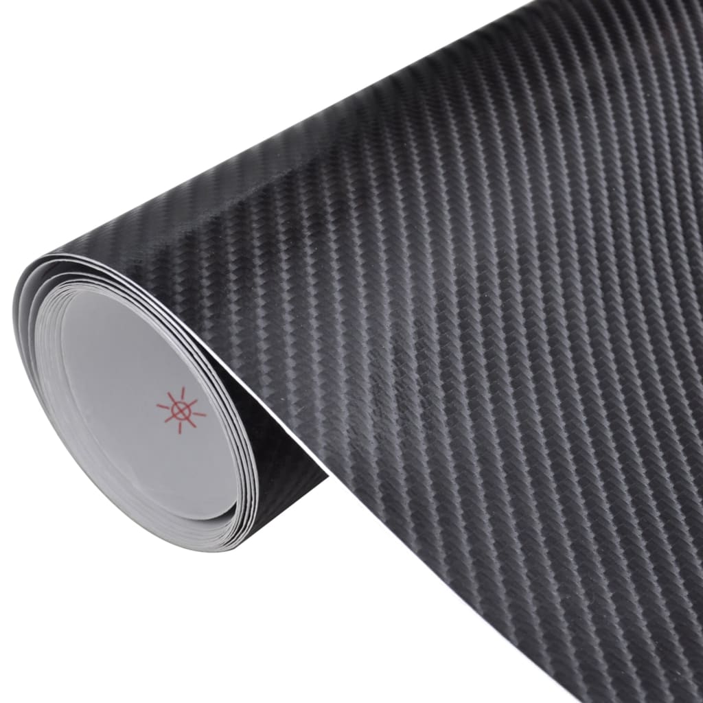 Car Films 2 pcs 4D Black 100x150 cm+50x150 cm