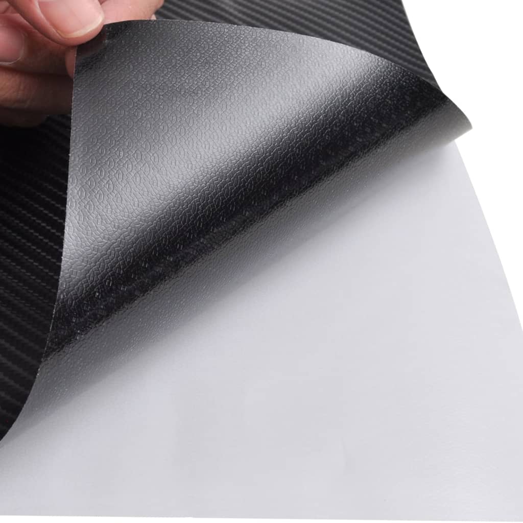 Car Films 2 pcs 4D Black 100x150 cm+50x150 cm