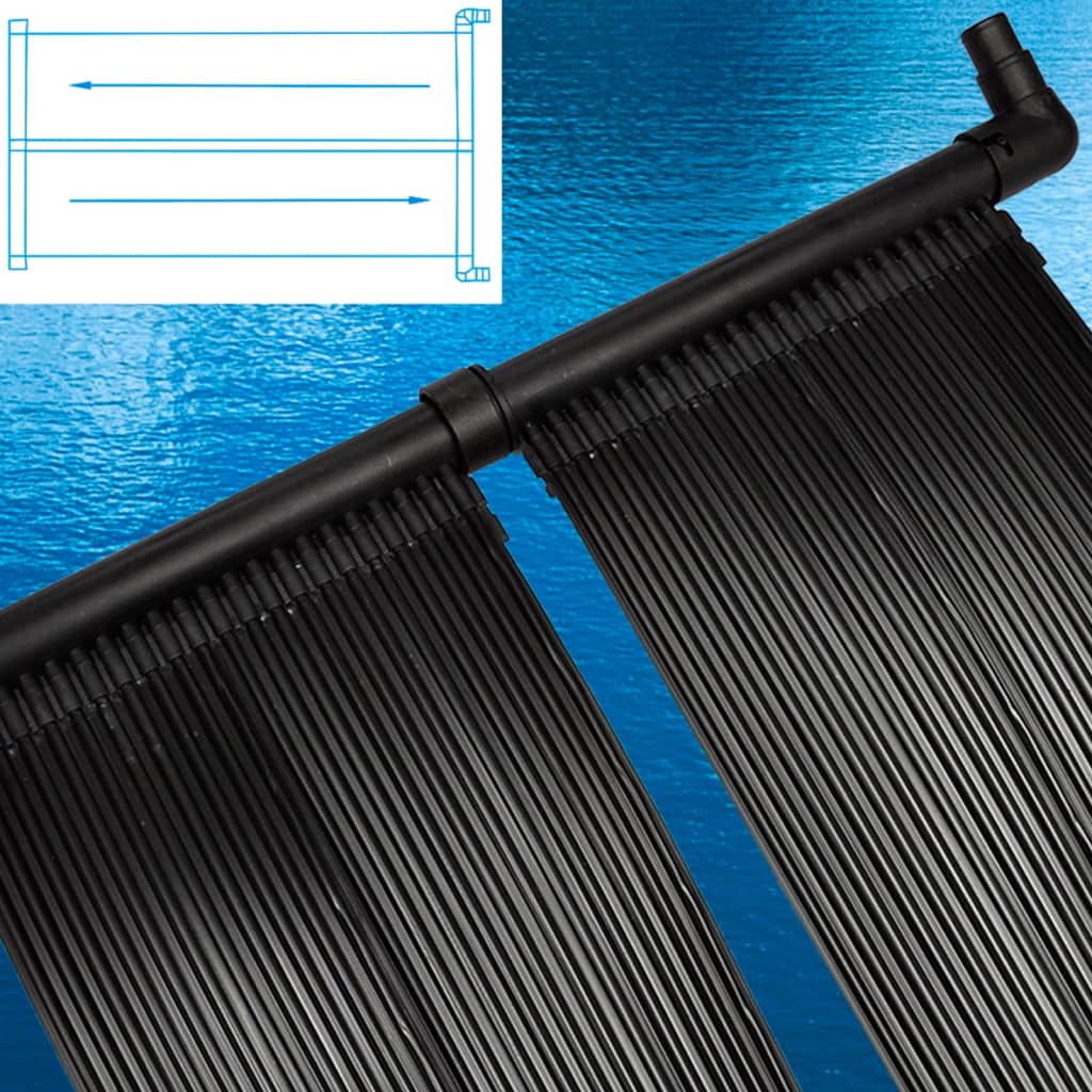 Solar Pool Heater Panel 6 pcs 80x620 cm