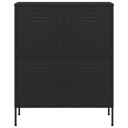 Storage Cabinet Black 80x35x101.5 cm Steel