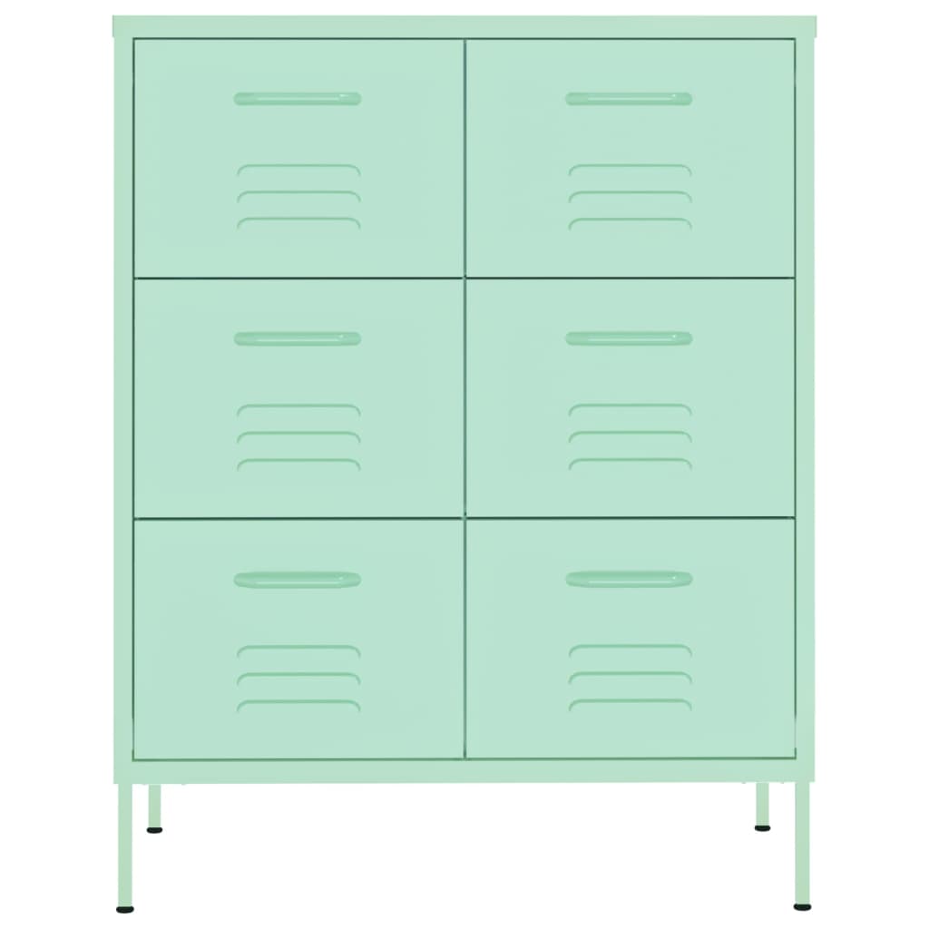 Drawer Cabinet Mint 80x35x101.5 cm Steel