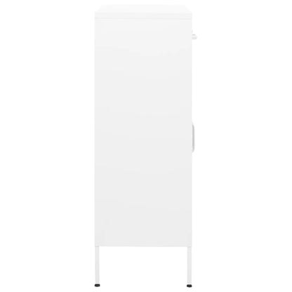 Storage Cabinet White 80x35x101.5 cm Steel