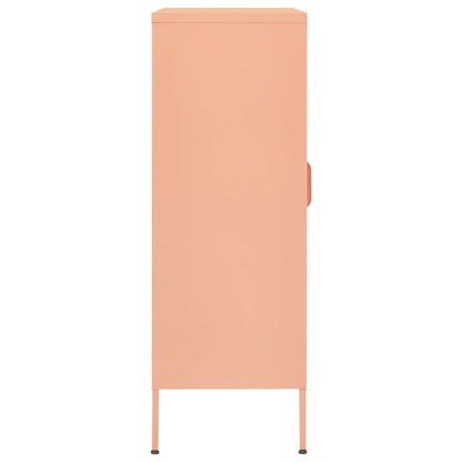 Storage Cabinet Pink 80x35x101.5 cm Steel