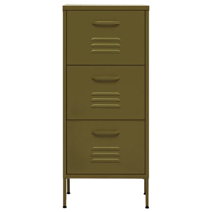 Storage Cabinet Olive Green 42.5x35x101.5 cm Steel