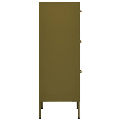 Storage Cabinet Olive Green 42.5x35x101.5 cm Steel