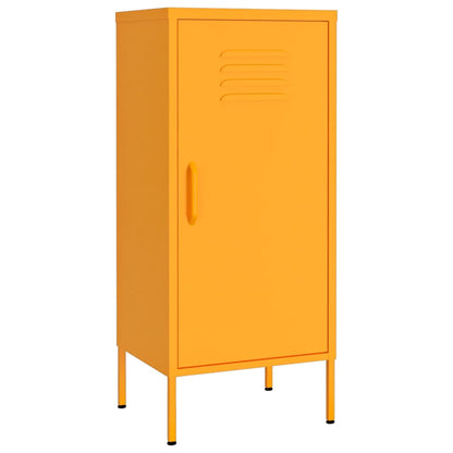 Storage Cabinet Mustard Yellow 42.5x35x101.5 cm Steel