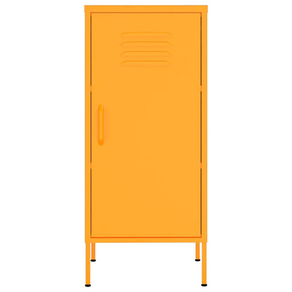 Storage Cabinet Mustard Yellow 42.5x35x101.5 cm Steel