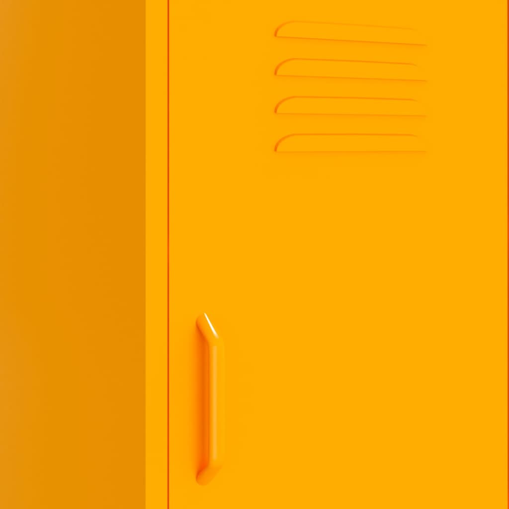 Storage Cabinet Mustard Yellow 42.5x35x101.5 cm Steel