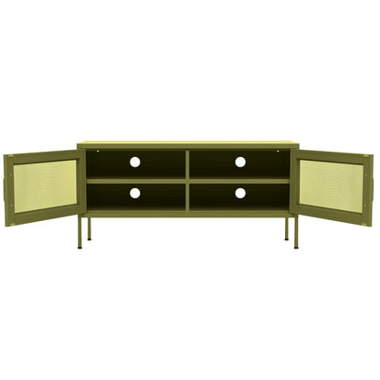 TV Cabinet Olive Green 105x35x50 cm Steel