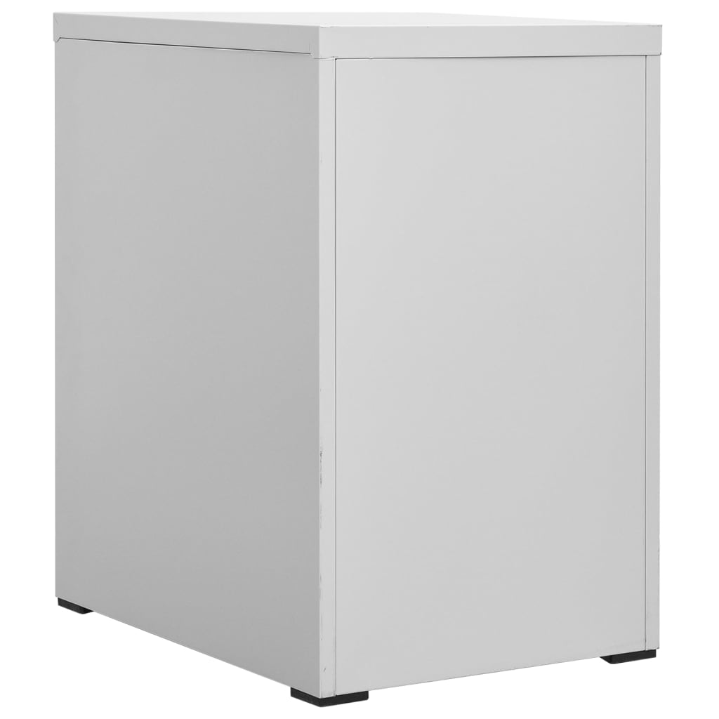 Filing Cabinet Light Grey 46x62x72.5 cm Steel