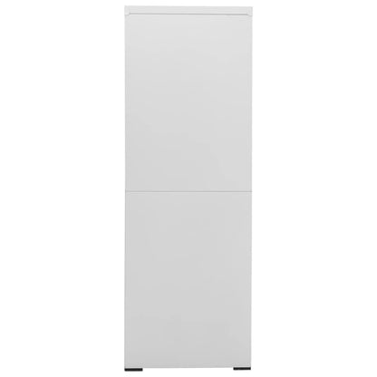 Filing Cabinet Light Grey 90x46x134 cm Steel