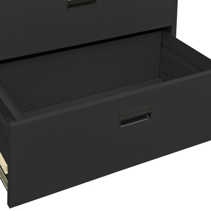 Filing Cabinet Anthracite 90x46x164 cm Steel