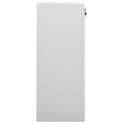 Office Cabinet Light Grey 90x40x102 cm Steel