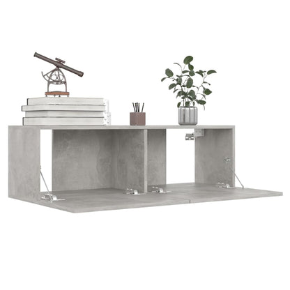 8 Piece TV Cabinet Set Concrete Grey Engineered Wood