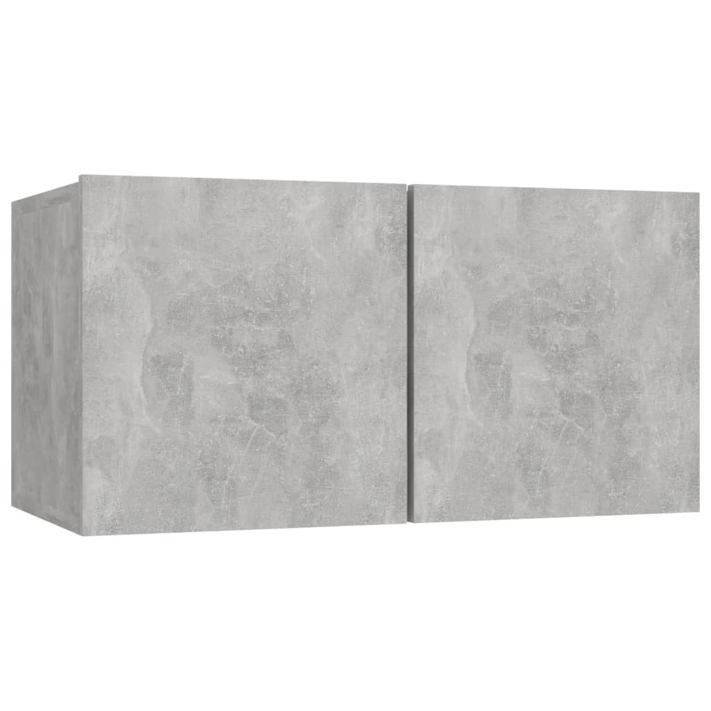 6 Piece TV Cabinet Set Concrete Grey Engineered Wood