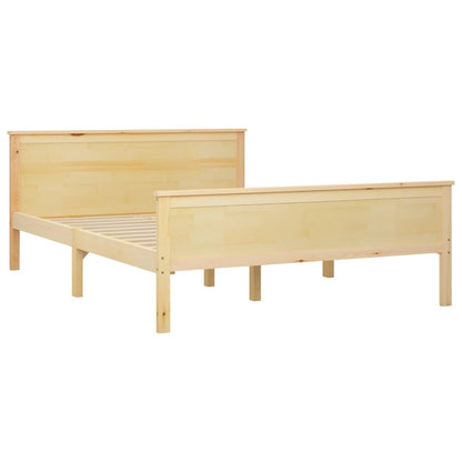 Bed Frame without Mattress Solid Wood Pine 160x200 cm