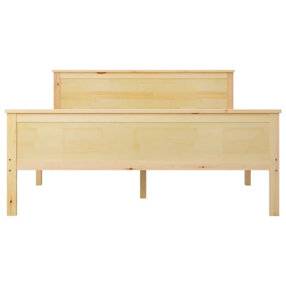 Bed Frame without Mattress Solid Wood Pine 160x200 cm