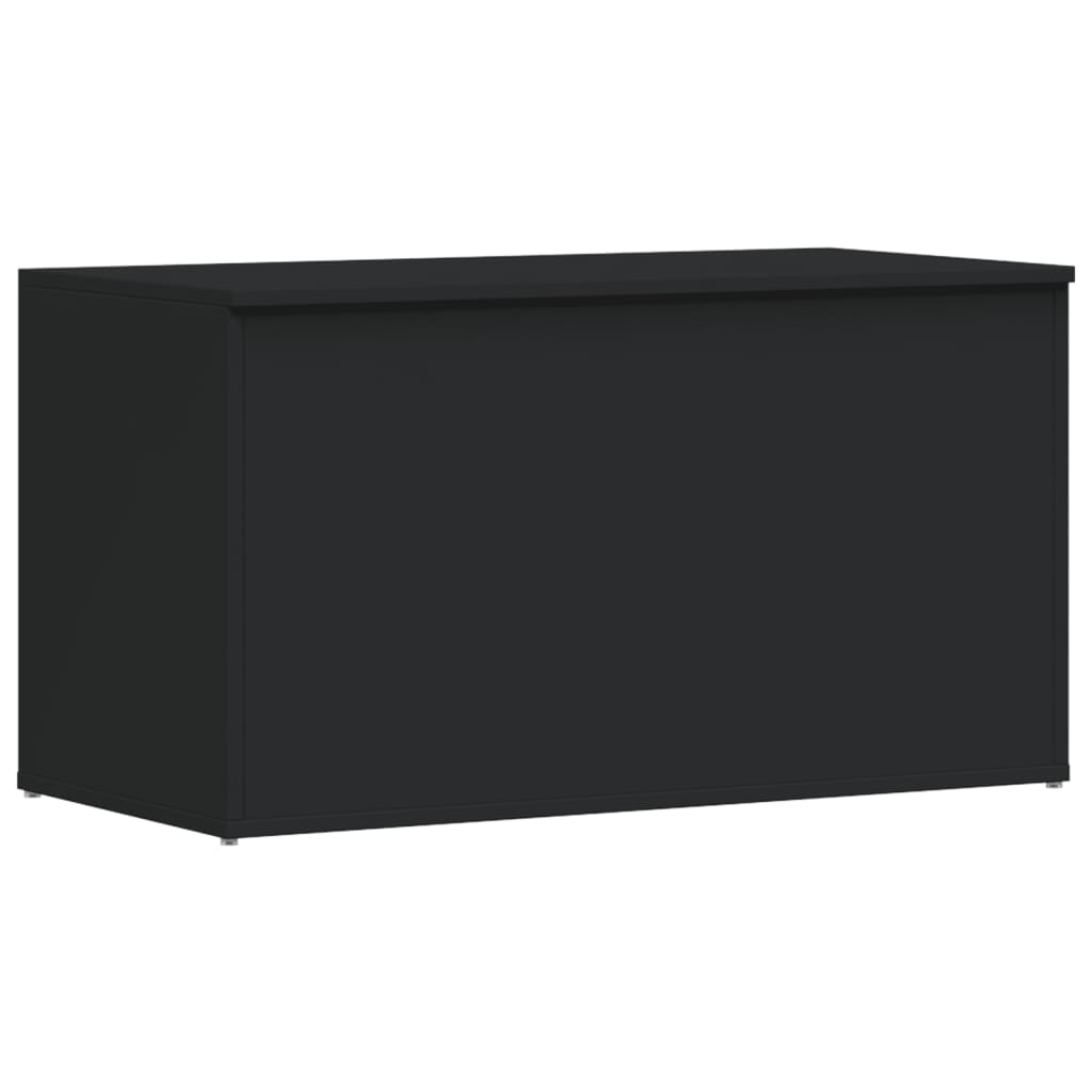 Storage Chest Black 84x42x46 cm Engineered Wood