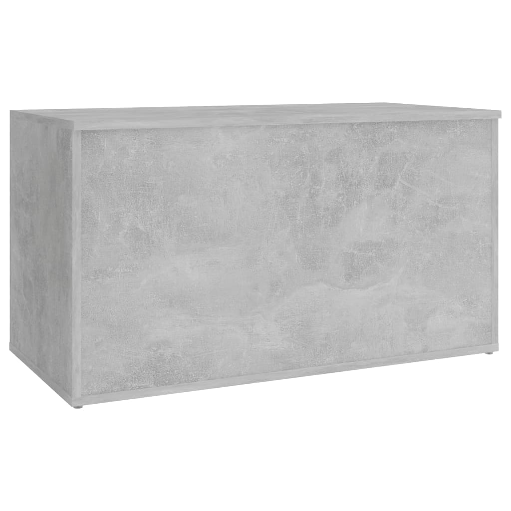 Storage Chest Concrete Grey 84x42x46 cm Engineered Wood