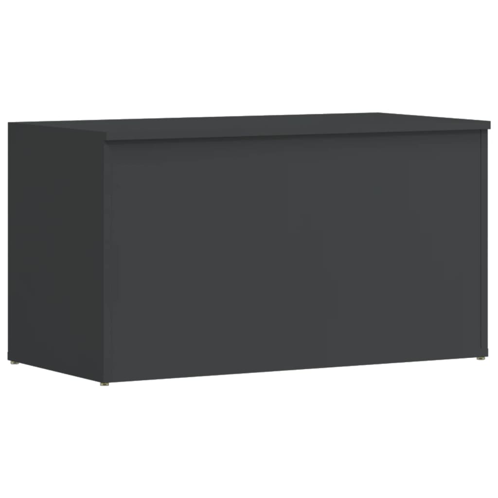 Storage Chest High Gloss Grey 84x42x46 cm Engineered Wood