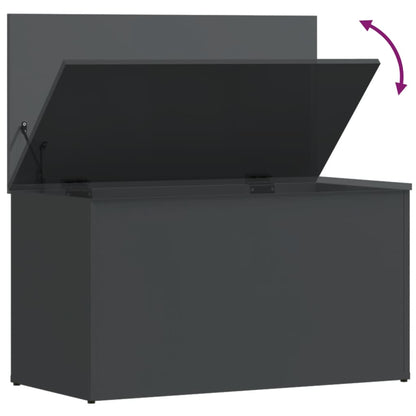 Storage Chest High Gloss Grey 84x42x46 cm Engineered Wood