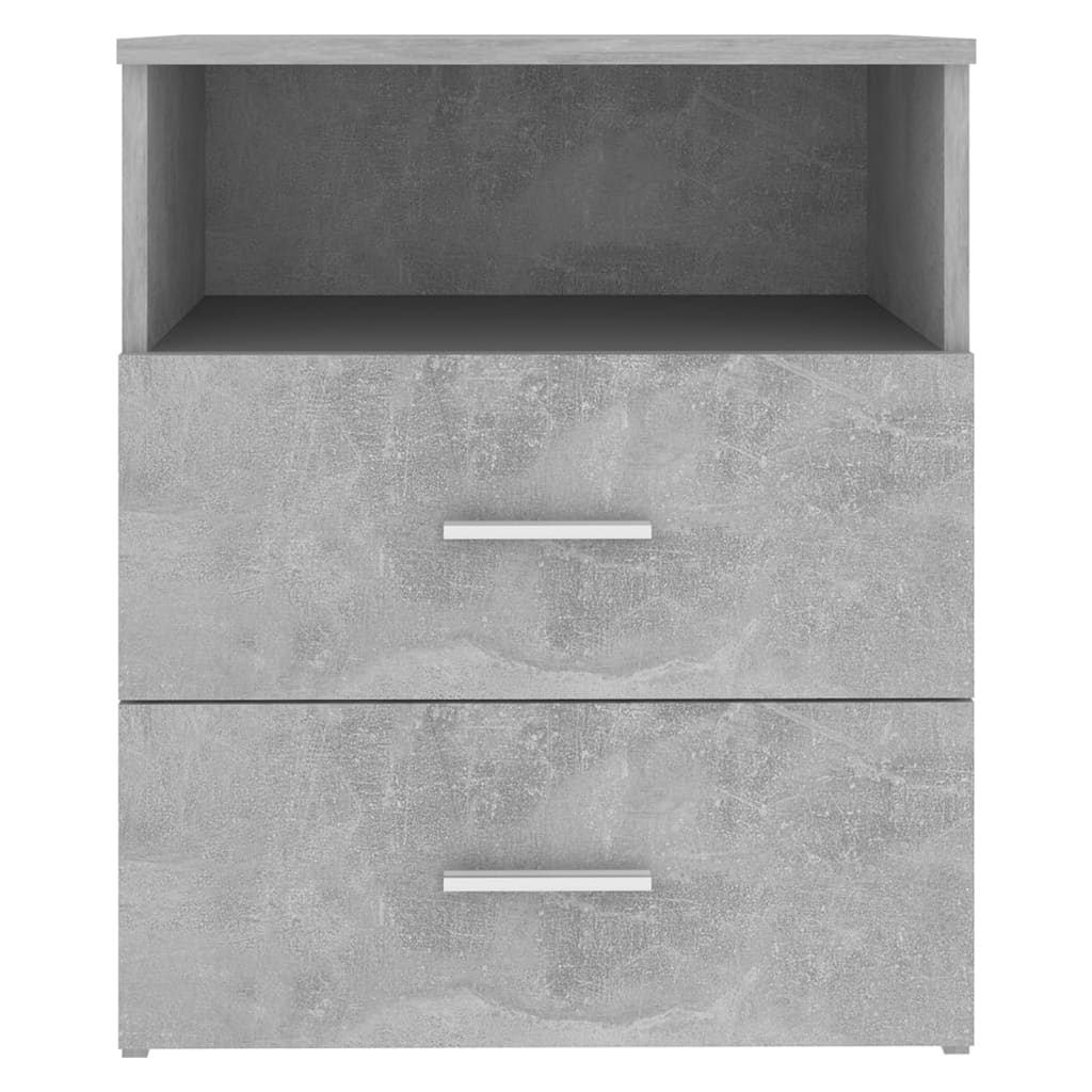 Bed Cabinets 2 pcs Concrete Grey 50x32x60cm